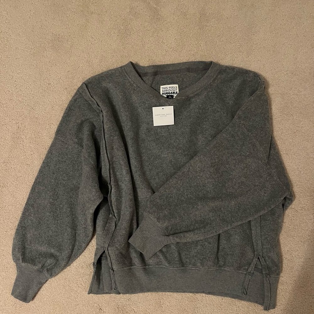 American Eagle This Feels Seriously Huggable Crewneck Sweater